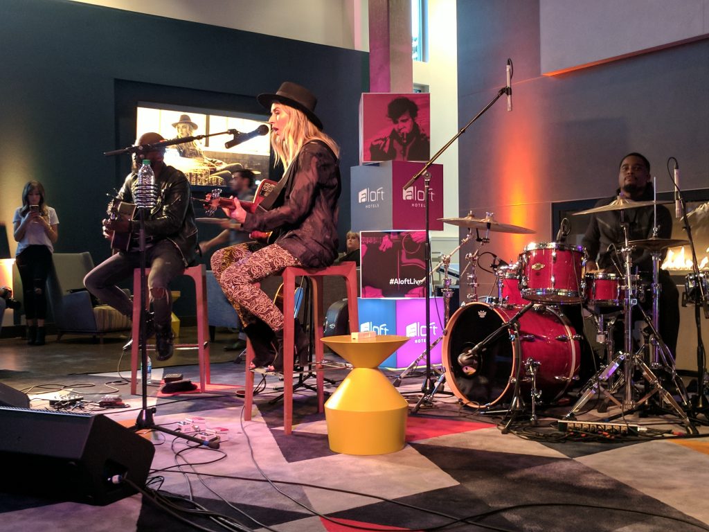ZZ Ward performs at the Aloft Seattle-Redmond, WA