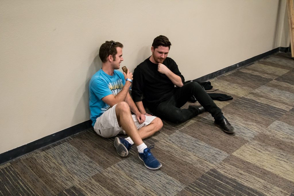 Kevin and Zack discussing his journey in music.