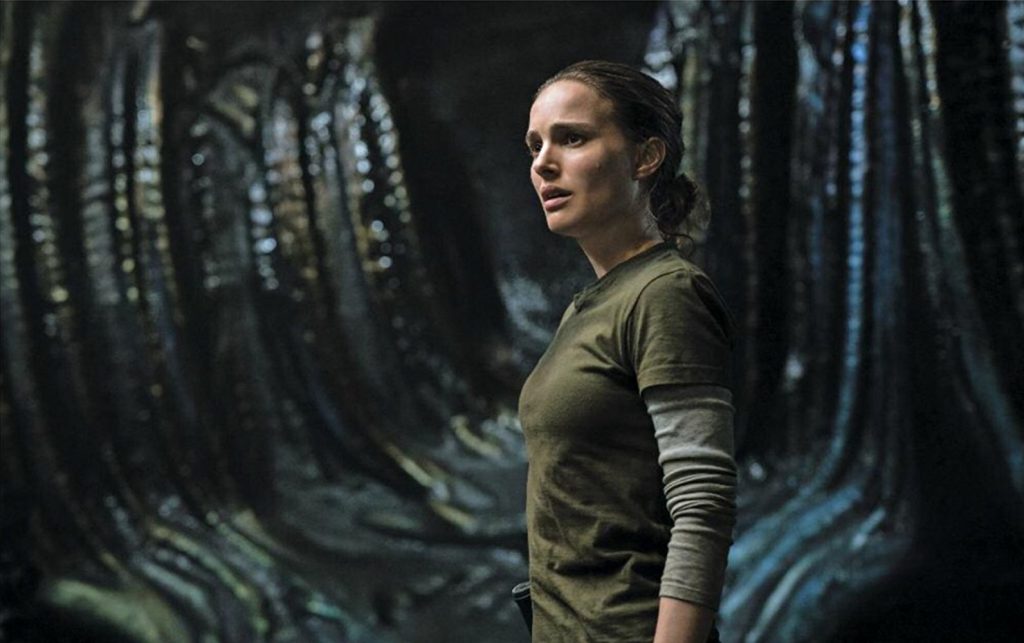 Natalie Portman within the Shimmer, Annihilation (2018). Natalie Portman stars in Annihilation (2018), produced by Netflix and Paramount Pictures.