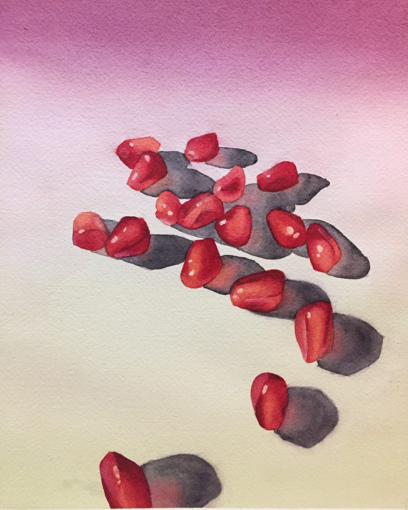 Strawberries painting