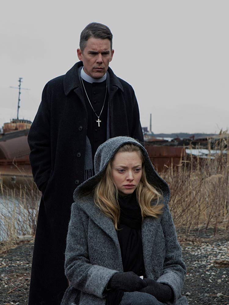 Amanda Seyfried and Ethan Hawke in First Reformed