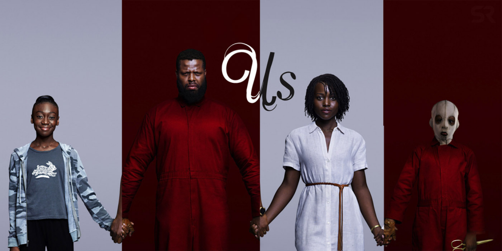 Us poster with family Lupita Nyong'o Winston Duke