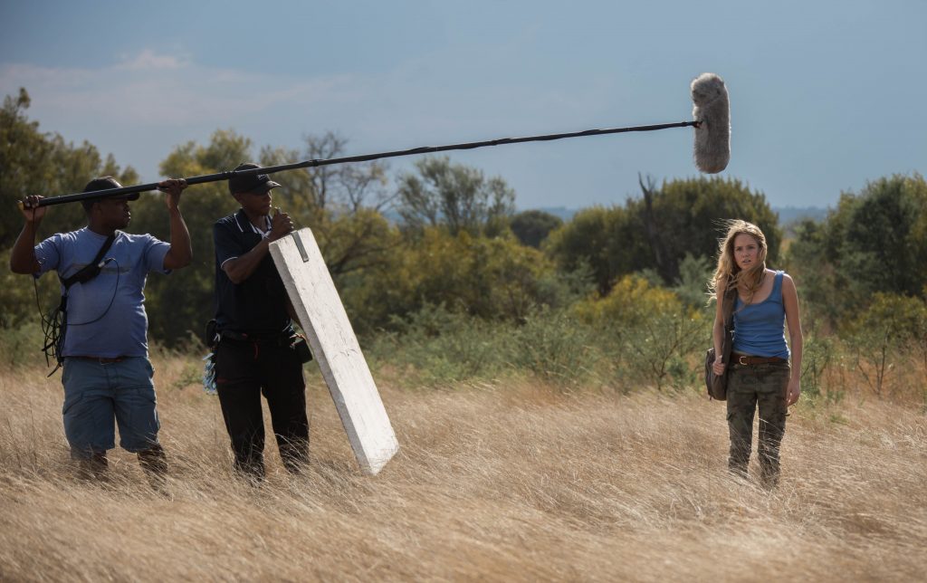 Daniah De Villiers on set of Mia and the White Lion