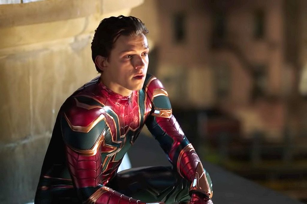 Spider-Man in tears