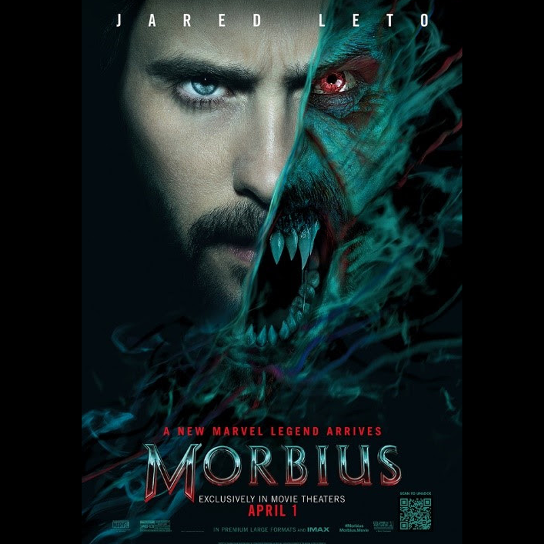 Poster for Sony's next Spider-Man Universe film, Morbius