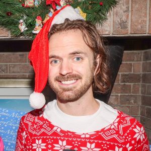 Kevin Bessey, singer songwriter and Las Vegas local, here in Christmas garb