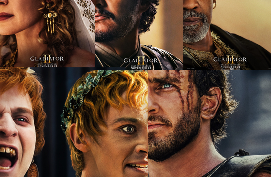 Combined Character Posters for Gladiator II (2024)